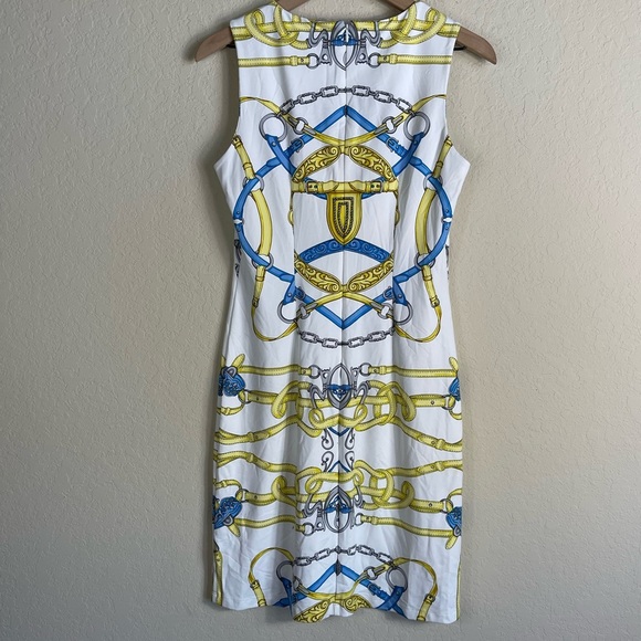 J. McLaughlin Sophia Chains Sleeveless Dress Size Small - Picture 4 of 6